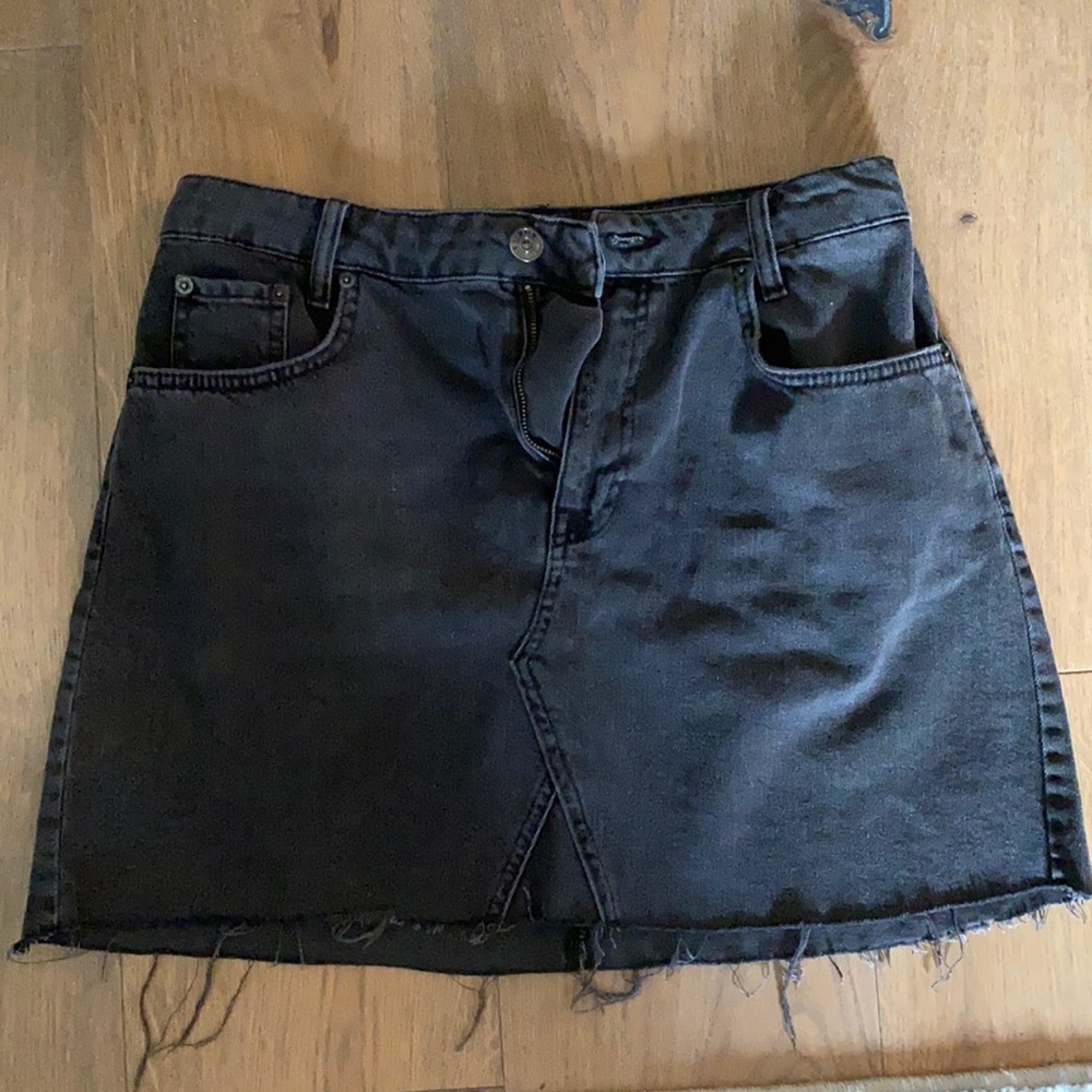 BDG Re-Made denim mini skirt
